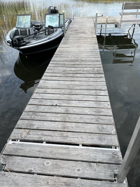 $3500 - LA Truss Dock Aluminum Frame with Cedar Decking. 48' plus ramp and double L on end. Cedar decking in ok shape. TR#5351189
